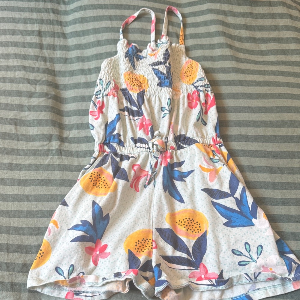 Tea Collection Tropical Floral Kids Romper
